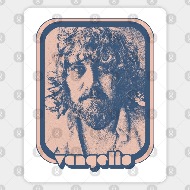 Vangelis /// Retro Synth Lover Design Sticker by DankFutura